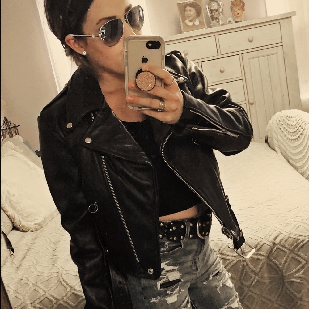 Brooks vintage leather motorcycle jacket